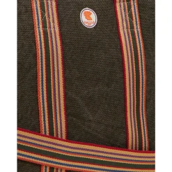 Unisex Wochenendtasche aus einfarbigem grünem Baumwollcanvas