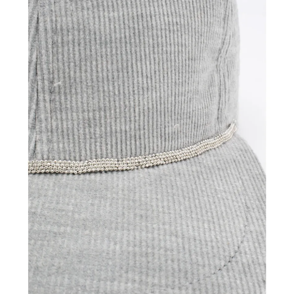 Urban Style Shiny Detail Rib Knit Hat