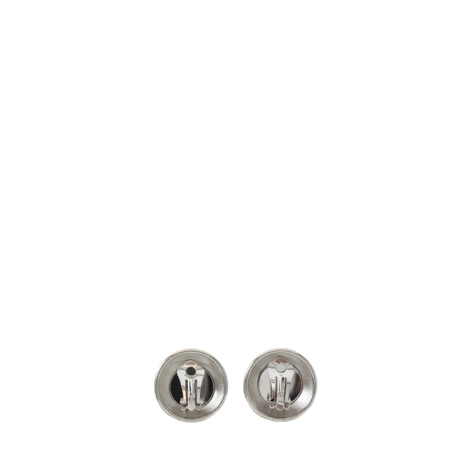 V Button Clip Ohrringe