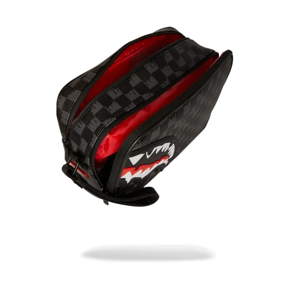 Veganleder Beauty Case Pochette Shark