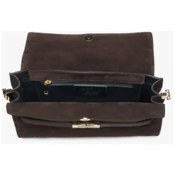 Velour Schultertasche