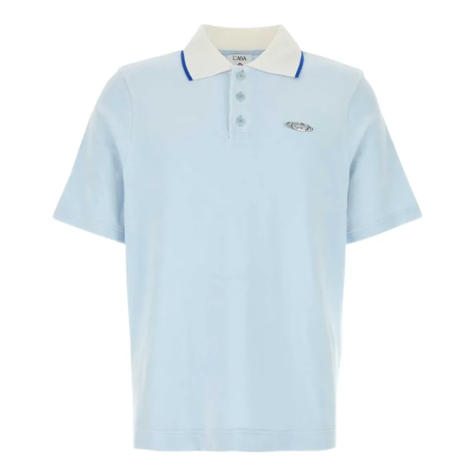 Velours Kurzarm-Polohemd