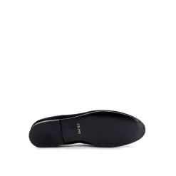 Velours-Loafer mit gesticktem Triomphe-Logo