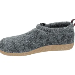 Vent Hausschuhe Grau Fleece Gefüttert