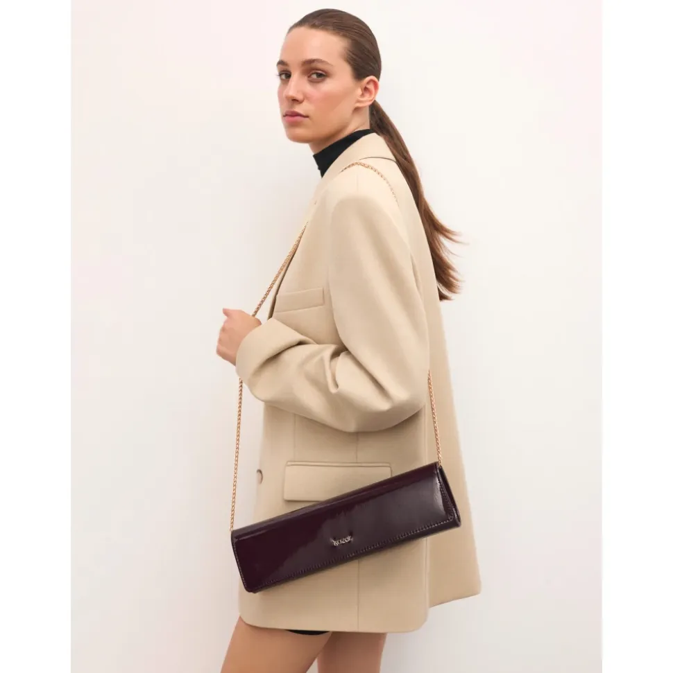 Verlängerte Lack-Abendhandtasche
