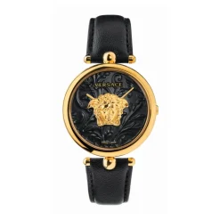 Versace Damen Armbanduhr Palazzo Empire 39 mm Medusa auf dem Zifferblatt Armband Leder VECO01420