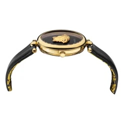 Versace Damen Armbanduhr Palazzo Empire 39 mm Medusa auf dem Zifferblatt Armband Leder VECO01420