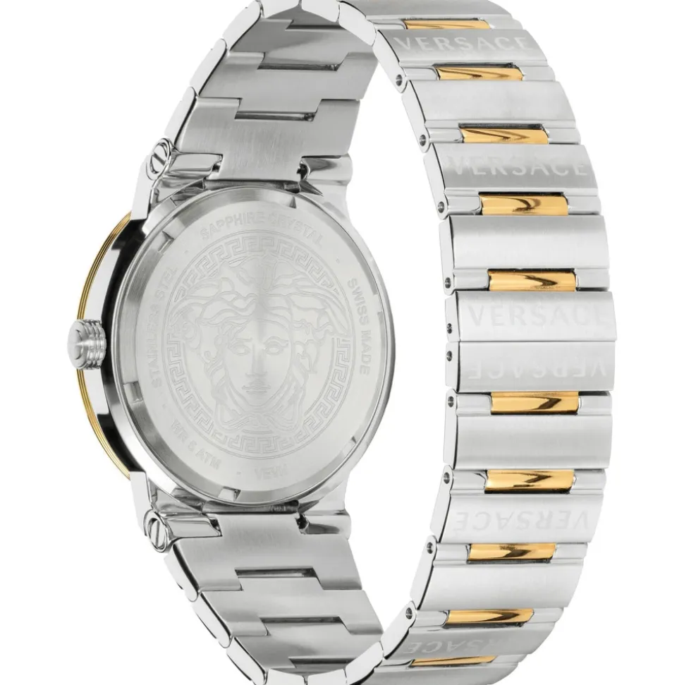 Versace Damen Armbanduhr GRECA LOGO bicolor 38 mm VEVH00620