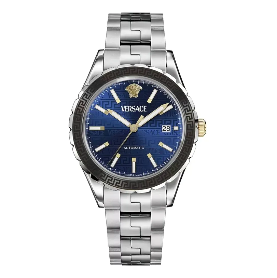 Versace Herren-Armbanduhr Hellenyium Blau VEQCA0424