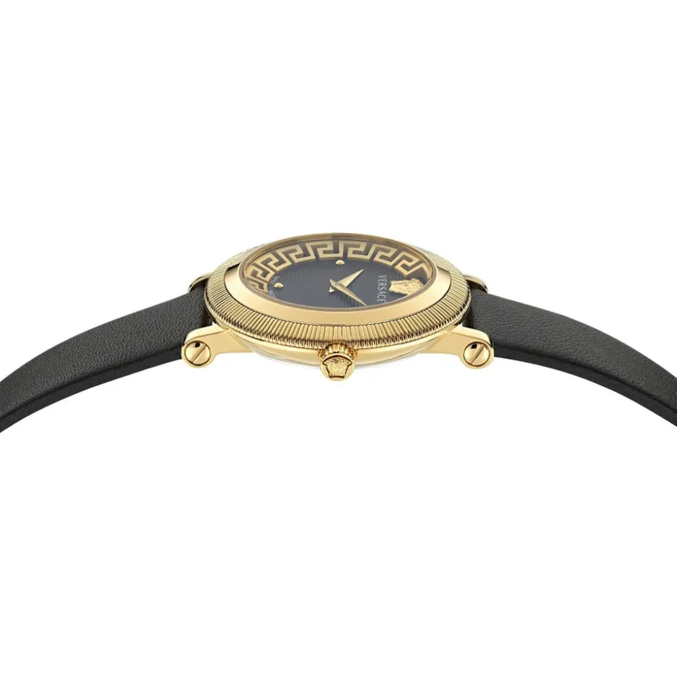 Versace Quarzuhr GRECA FLOURISH VE7F00323, Damenuhr, Goldfarben, Saphirglas, Swiss Made