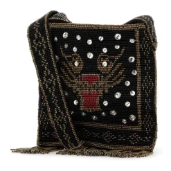 Verzierte Crossbody Bag aus Stoff