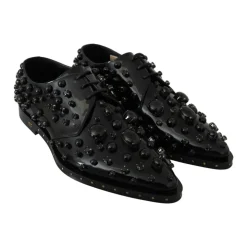 Verzierte Lackleder-Loafer