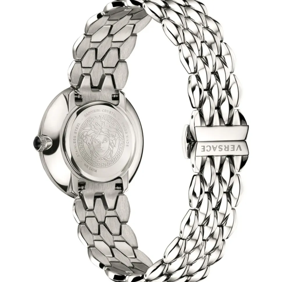 V-Flare Edelstahl Armbanduhr