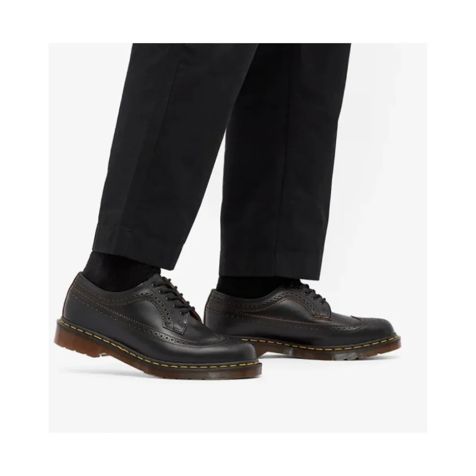 Vintage 3989 Quilon Leder Blucher Schuhe