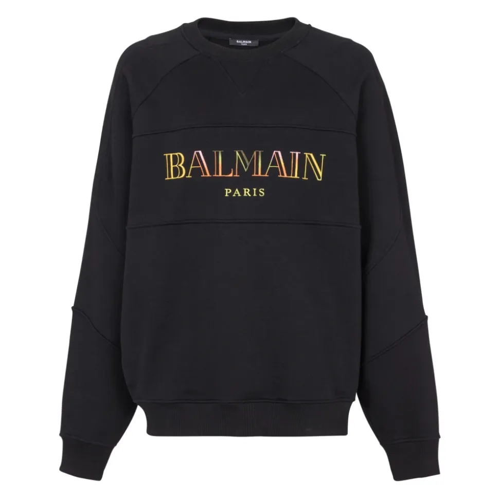 Vintage Balmain Oversize-Sweatshirt mit Stickerei