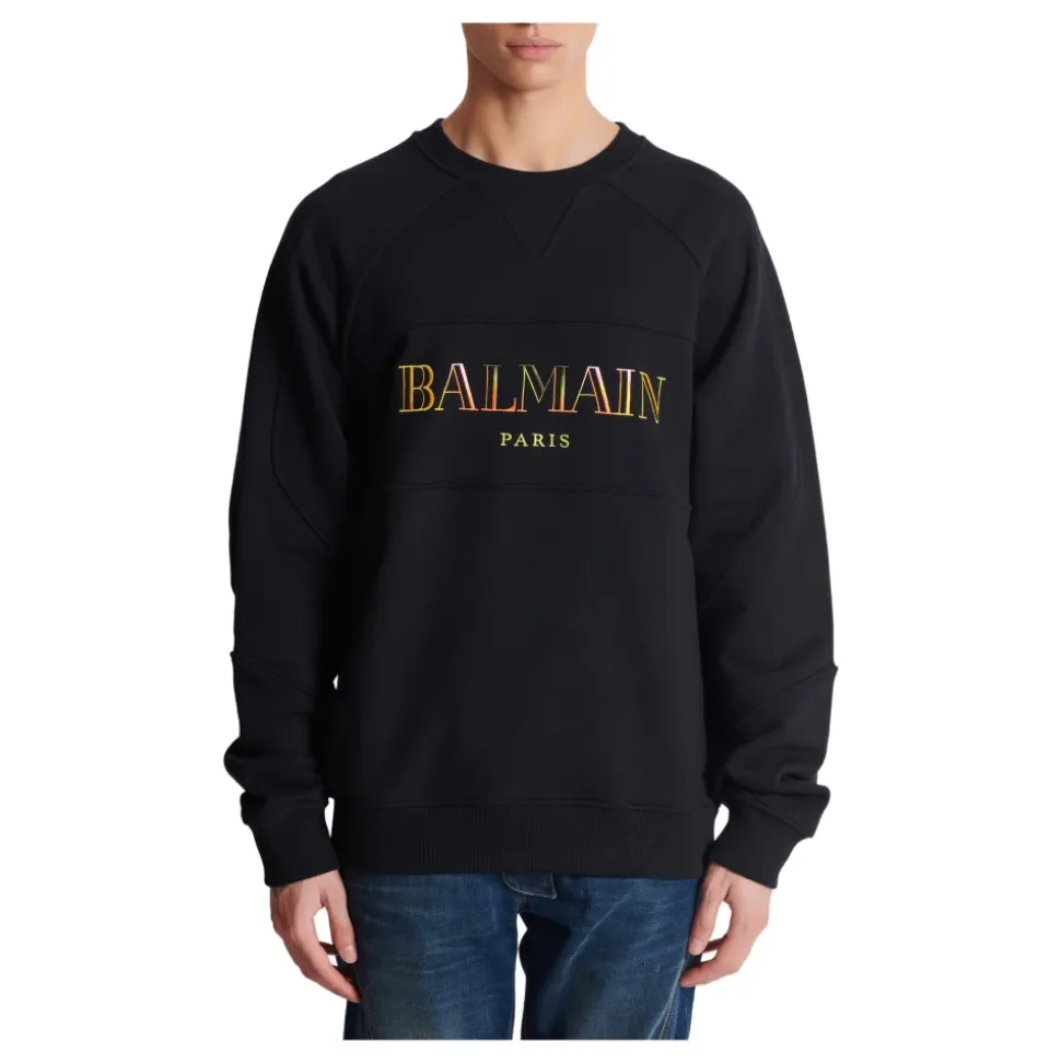 Vintage Balmain Oversize-Sweatshirt mit Stickerei