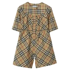 Vintage Check Baumwoll-Jumpsuit
