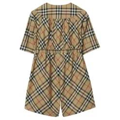 Vintage Check Baumwoll-Jumpsuit