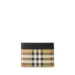 Vintage Check Geldbörsen in Beige