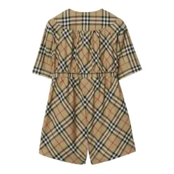 Vintage Check Kleid aus Stretch-Baumwolle