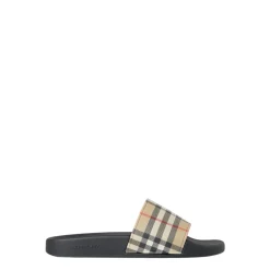 Vintage Check Pantoletten
