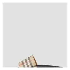 Vintage Check Pantoletten