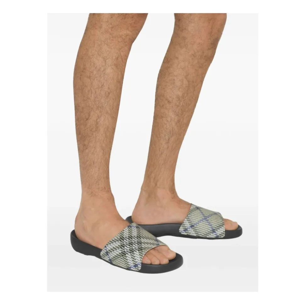 Vintage Check Slip-On Sandalen