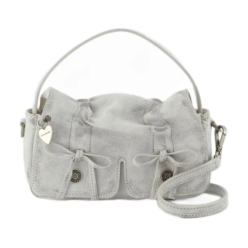 Vintage Crossbody Leder Tasche Weiß