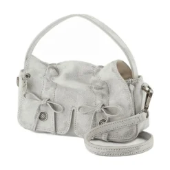 Vintage Crossbody Leder Tasche Weiß