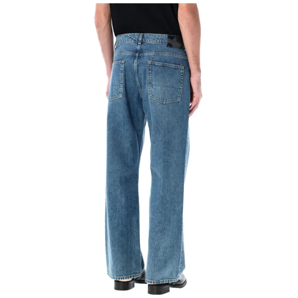 Vintage Gewaschene Denim Jeans