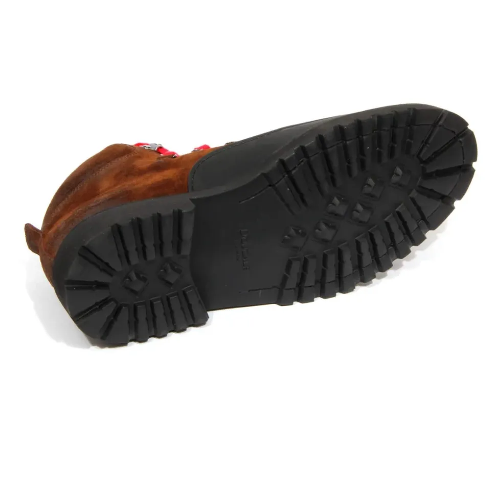 Vintage-Lederstiefel im Used-Look