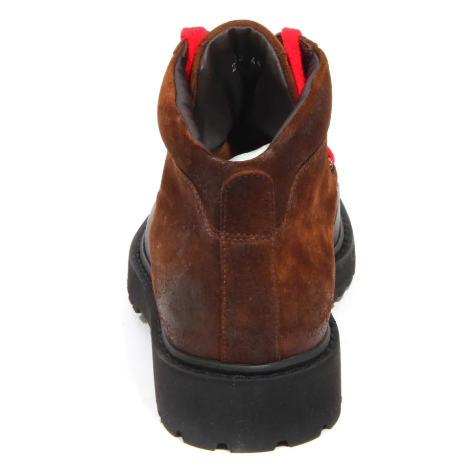 Vintage-Lederstiefel im Used-Look