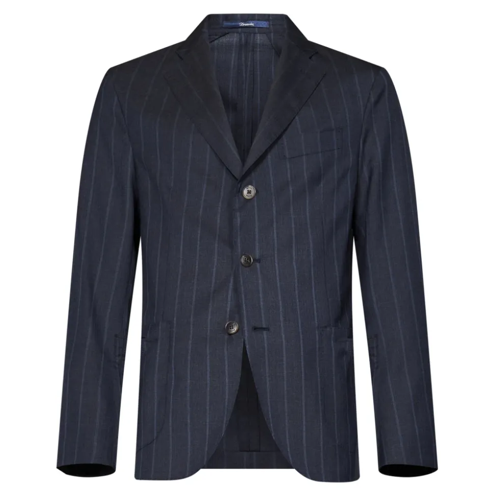 Virgin Wool Pinstripe Suit
