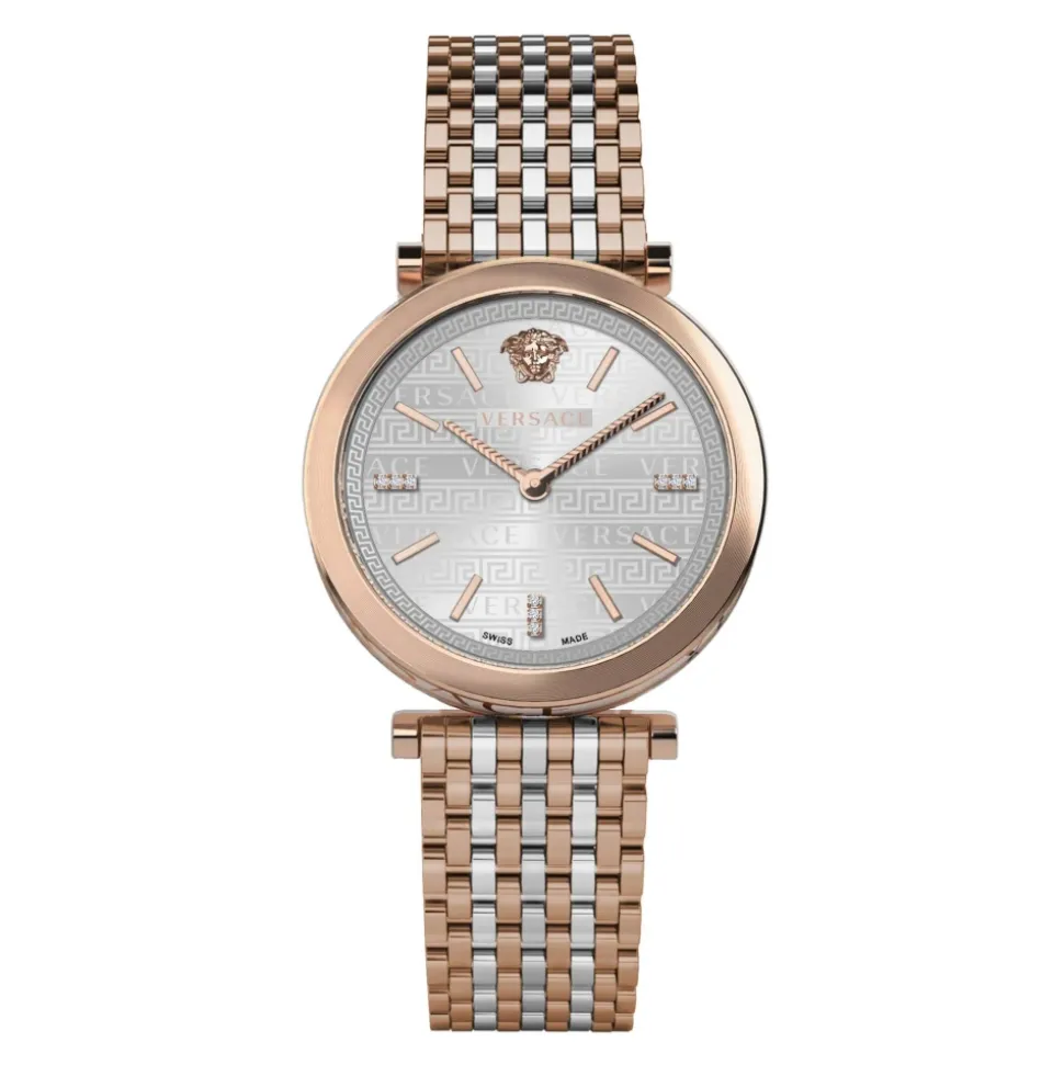 V-Twist Edelstahl Armbanduhr