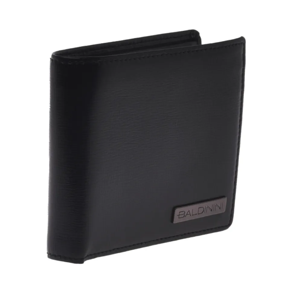 Wallet in black palmellato leather