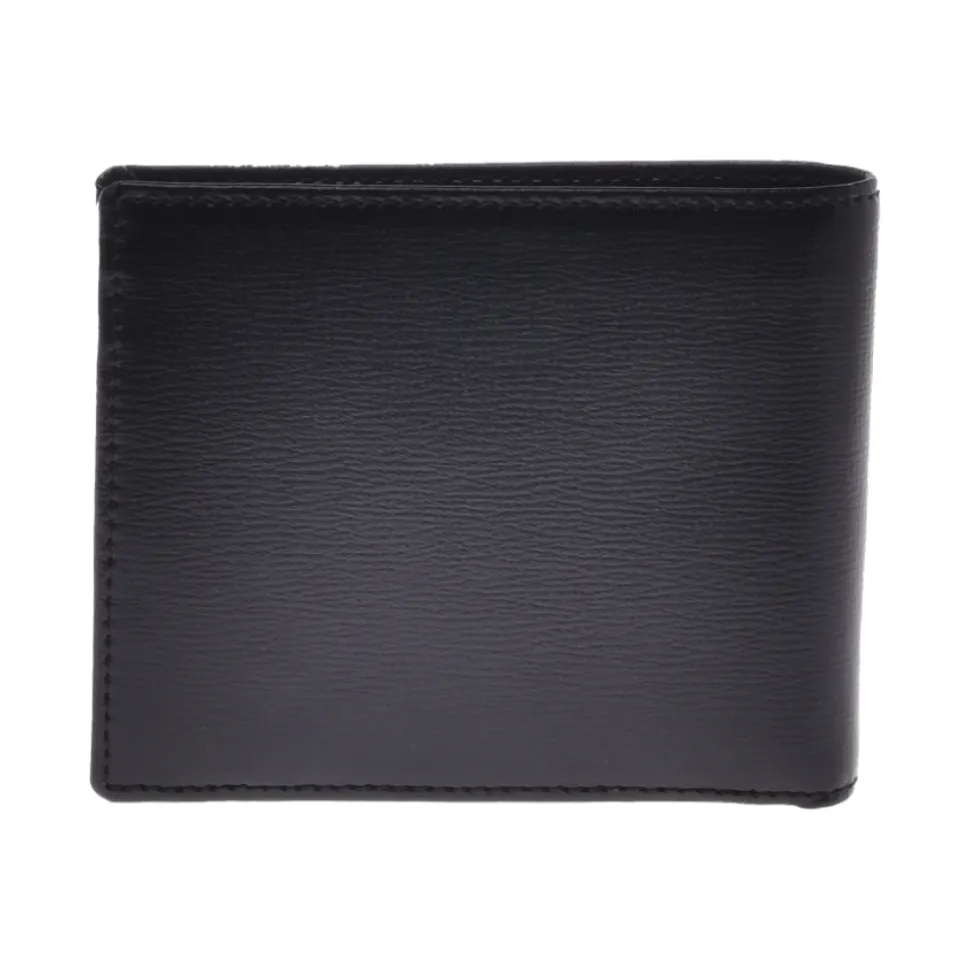 Wallet in black palmellato leather