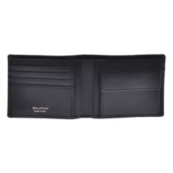Wallet in black palmellato leather