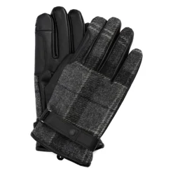 Wasserdichte Tartan Wollmischlederhandschuhe