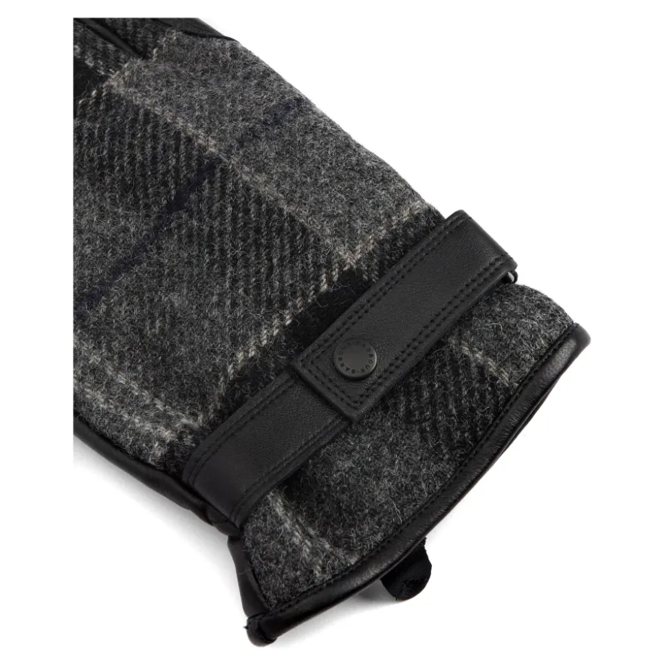 Wasserdichte Tartan Wollmischlederhandschuhe