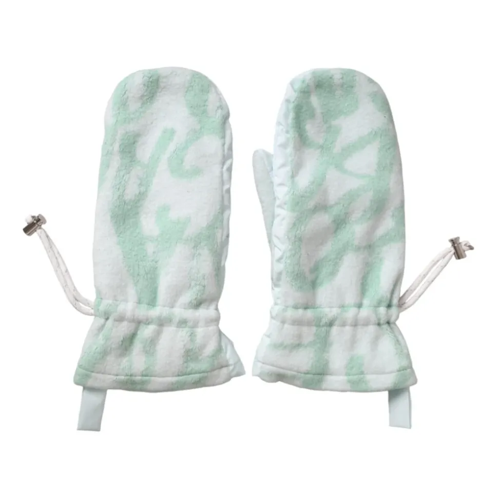 Weiß Grün Logo Handgelenklänge Handschuhe