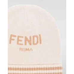 Weiche Cashmere Beanie mit Inlay-Logo