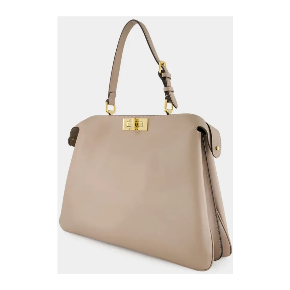 Weiche Große Peekaboo Tasche in Taubengrau