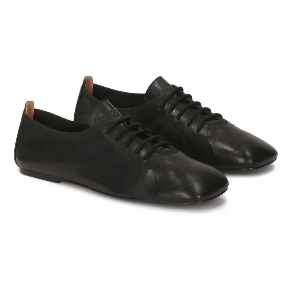 Weiche Lederschnürhalbschuhe