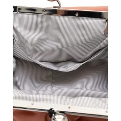 Weiche Leder-Schultertasche mit Kette