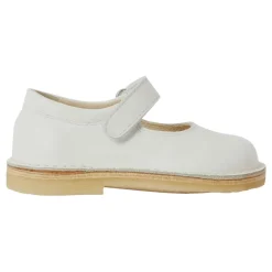 Weiße Ballerina Flache Schuhe
