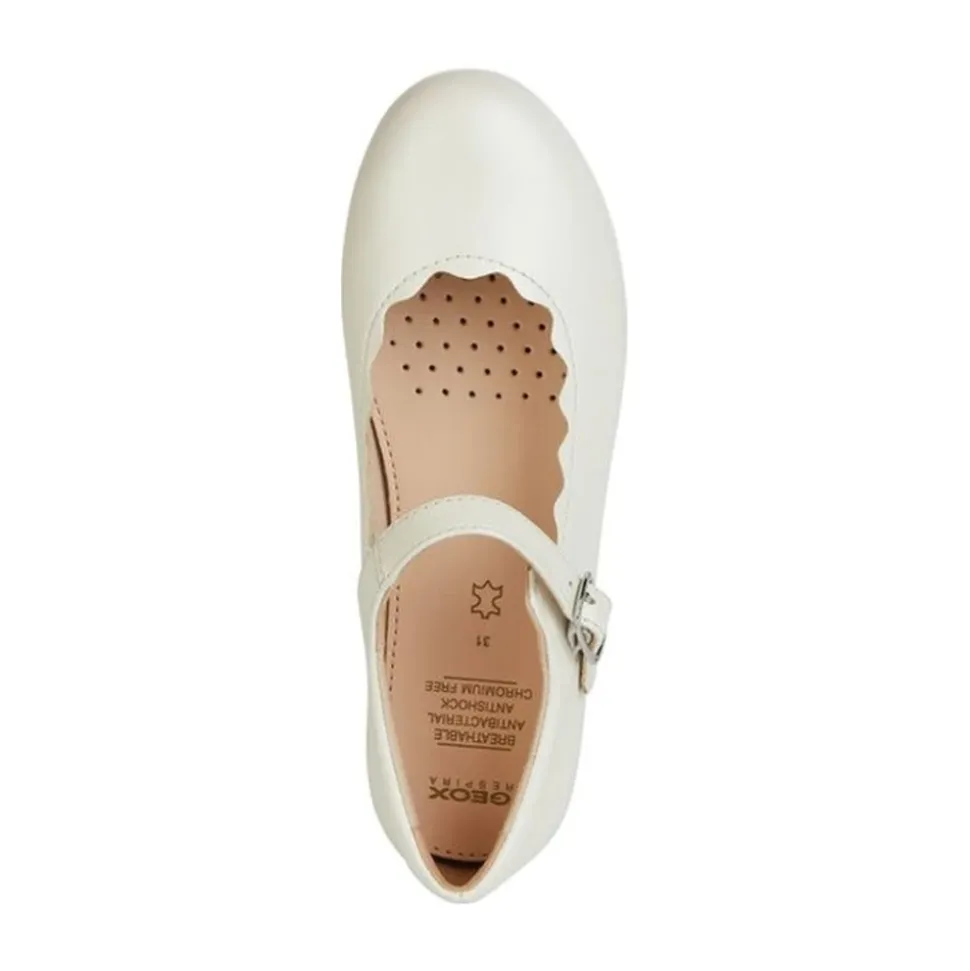 Weiße Ballerinas für Mädchen