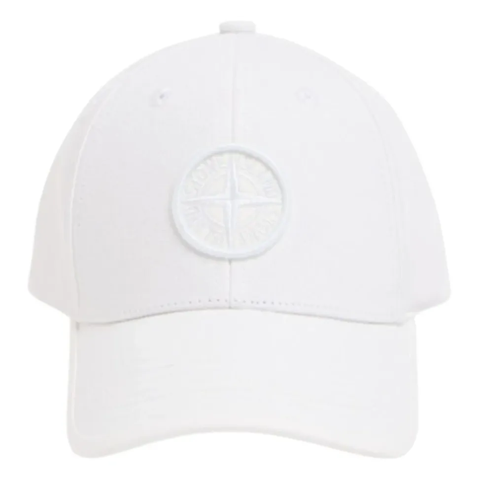 Weiße Baseballkappe für Kinder mit Logo