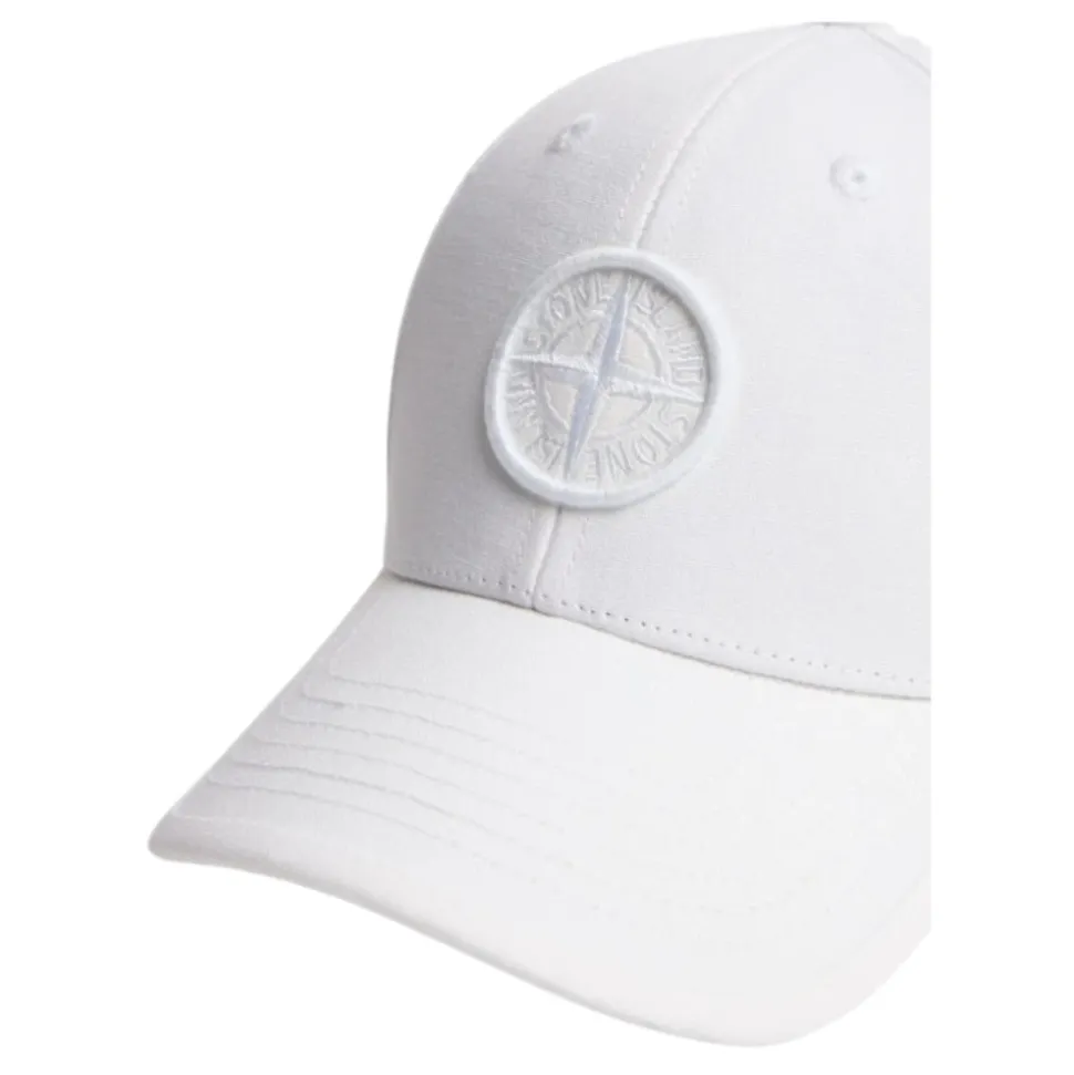 Weiße Baseballkappe für Kinder mit Logo