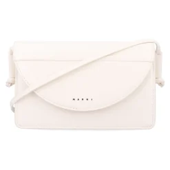 Weiße Crossbody-Tasche Halbmond-Design