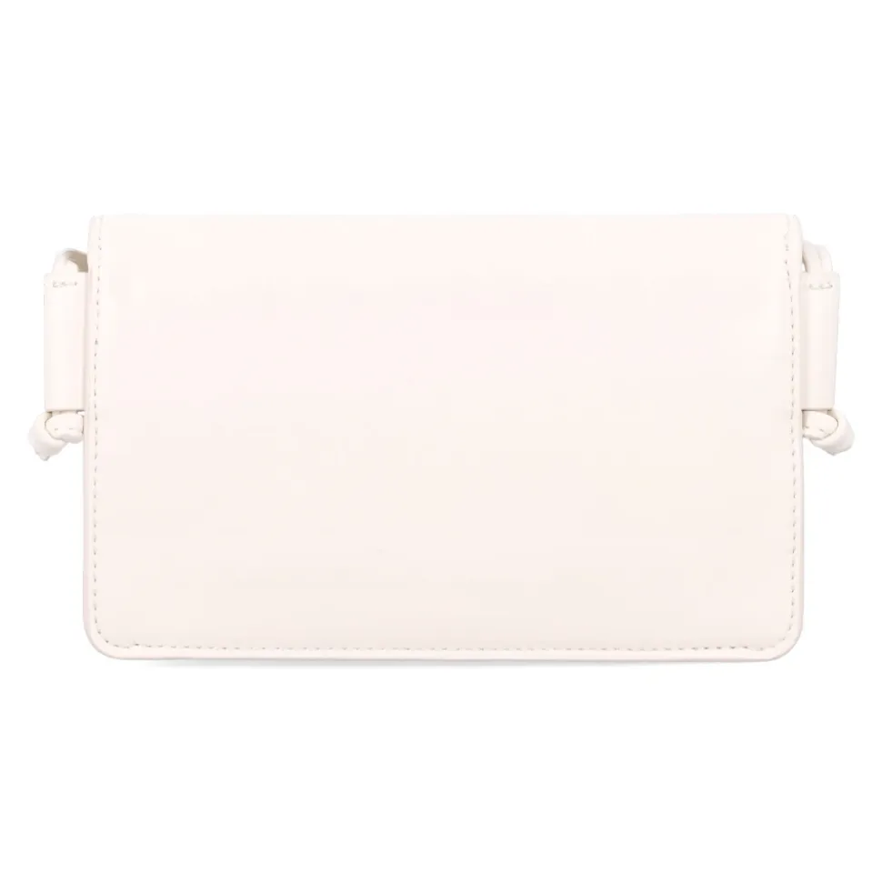 Weiße Crossbody-Tasche Halbmond-Design